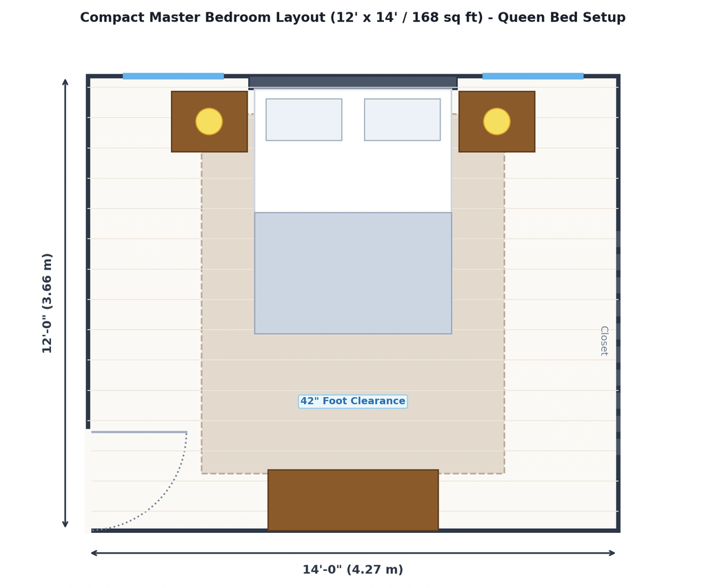 12' x 14' Bedroom