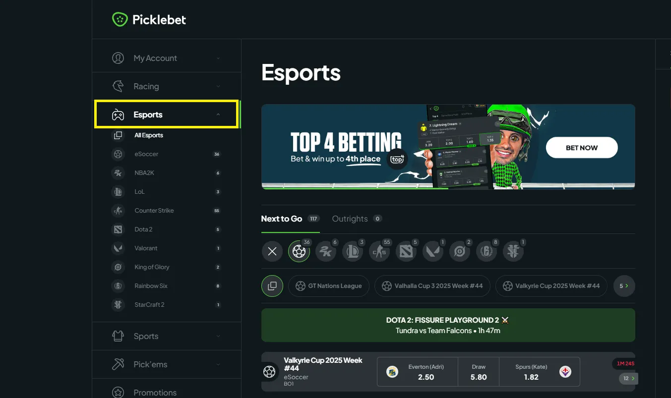 picklebet-e-sport-